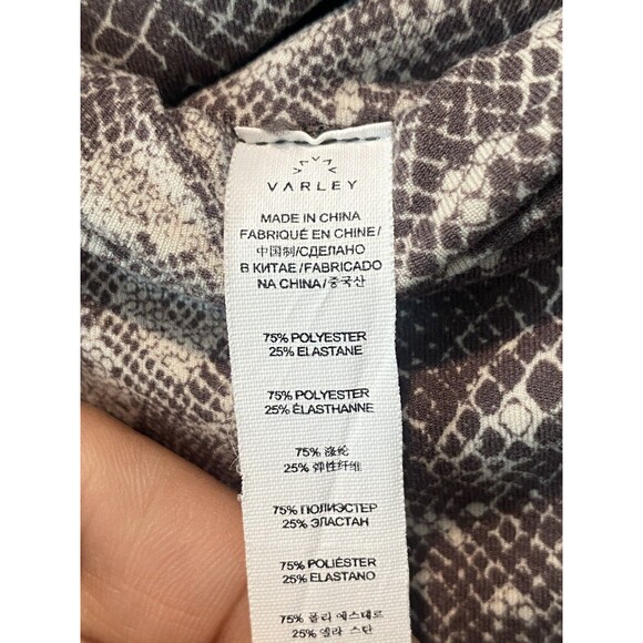 Varley Century Snake Leggings Size Small S Animal Viper Grey Pumice - Picture 4 of 9